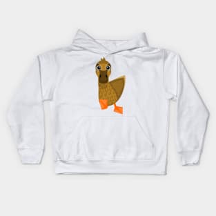 Female Mallard Duck Kids Hoodie